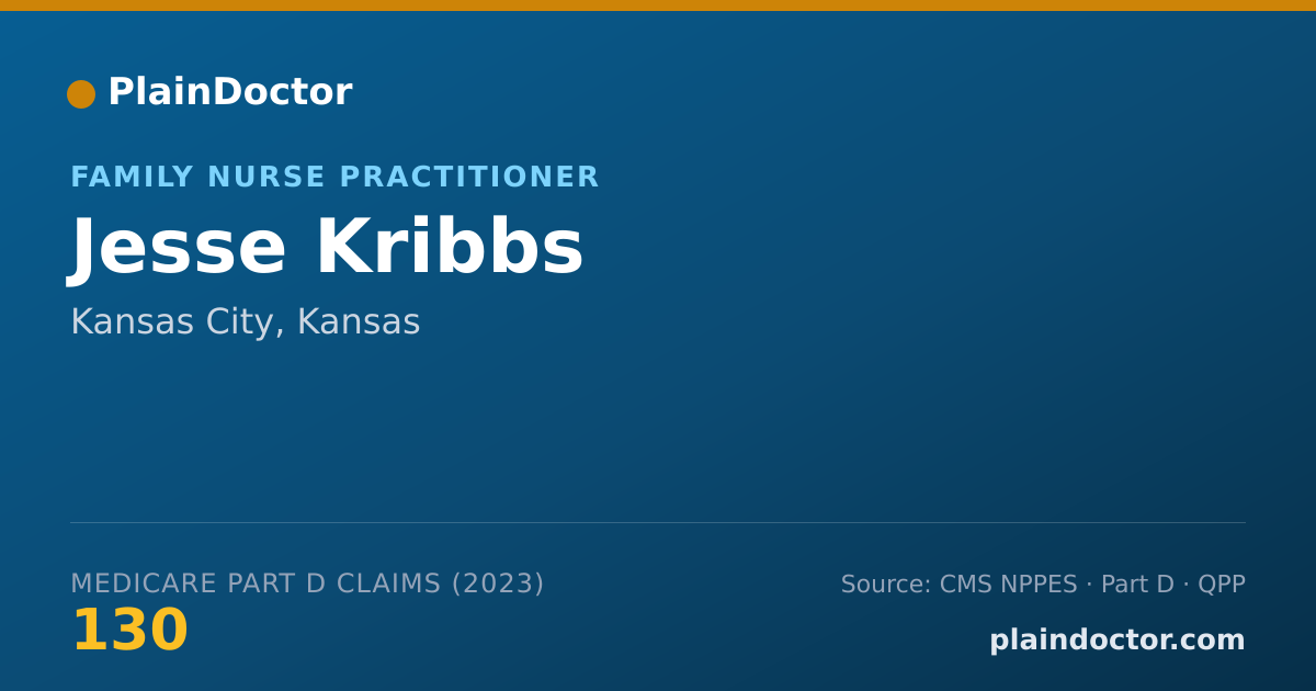 Shareable card for Jesse Kribbs - Family Nurse Practitioner, Kansas City, KS