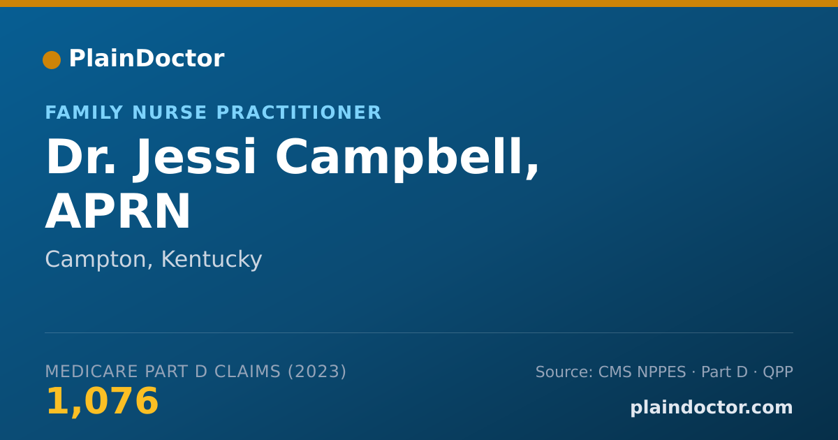 Shareable card for Jessi Campbell, APRN - Family Nurse Practitioner, Campton, KY