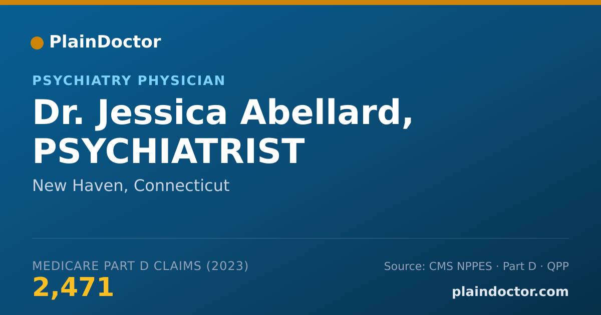 Shareable card for Jessica Abellard, PSYCHIATRIST - Psychiatry Physician, New Haven, CT