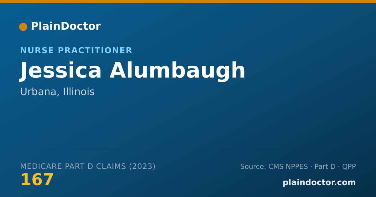Shareable card for Jessica Alumbaugh - Nurse Practitioner, Urbana, IL