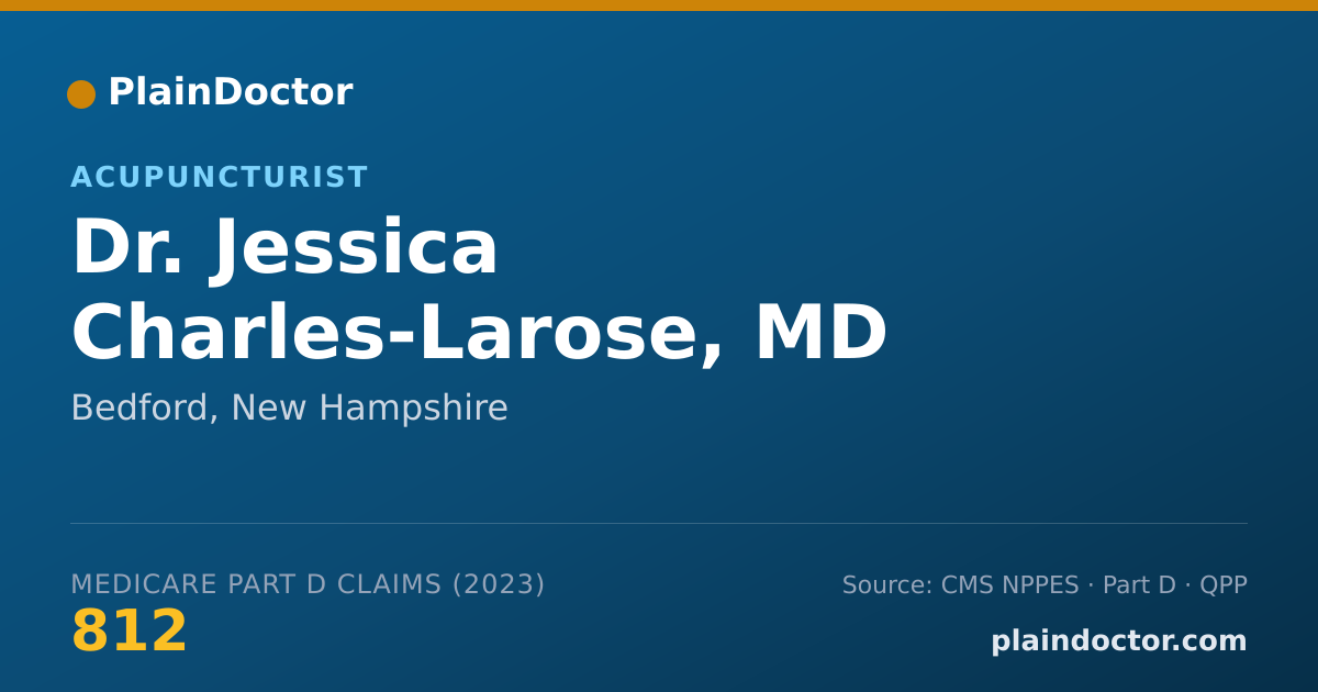 Shareable card for Jessica Charles-Larose, MD - Acupuncturist, Bedford, NH