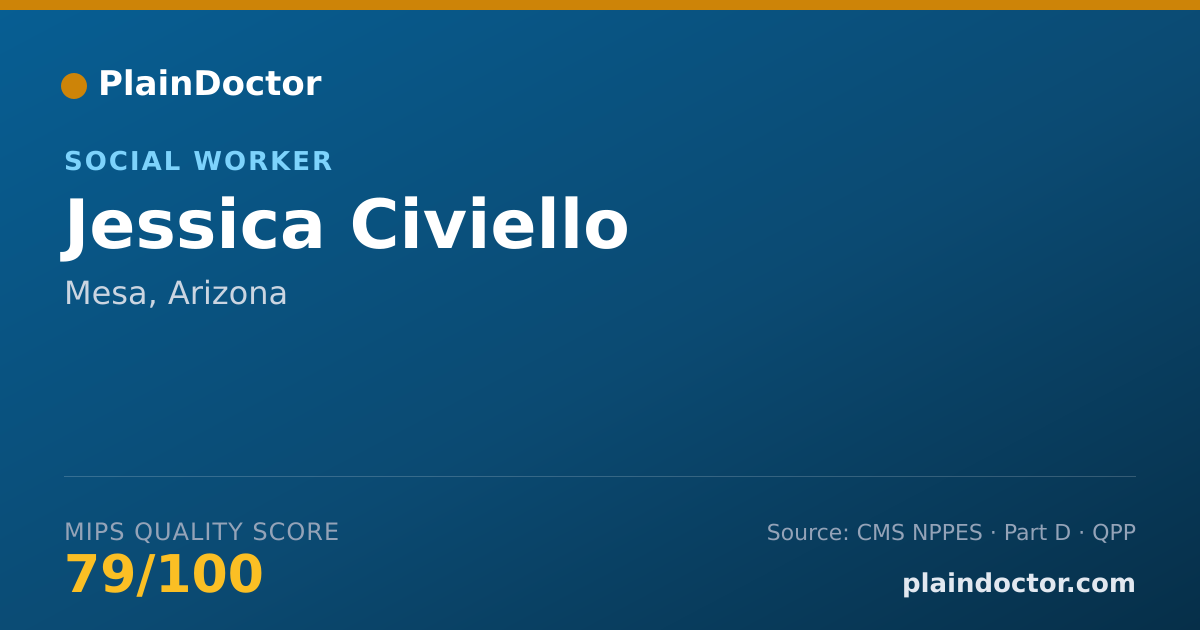 Shareable card for Jessica Civiello - Social Worker, Mesa, AZ