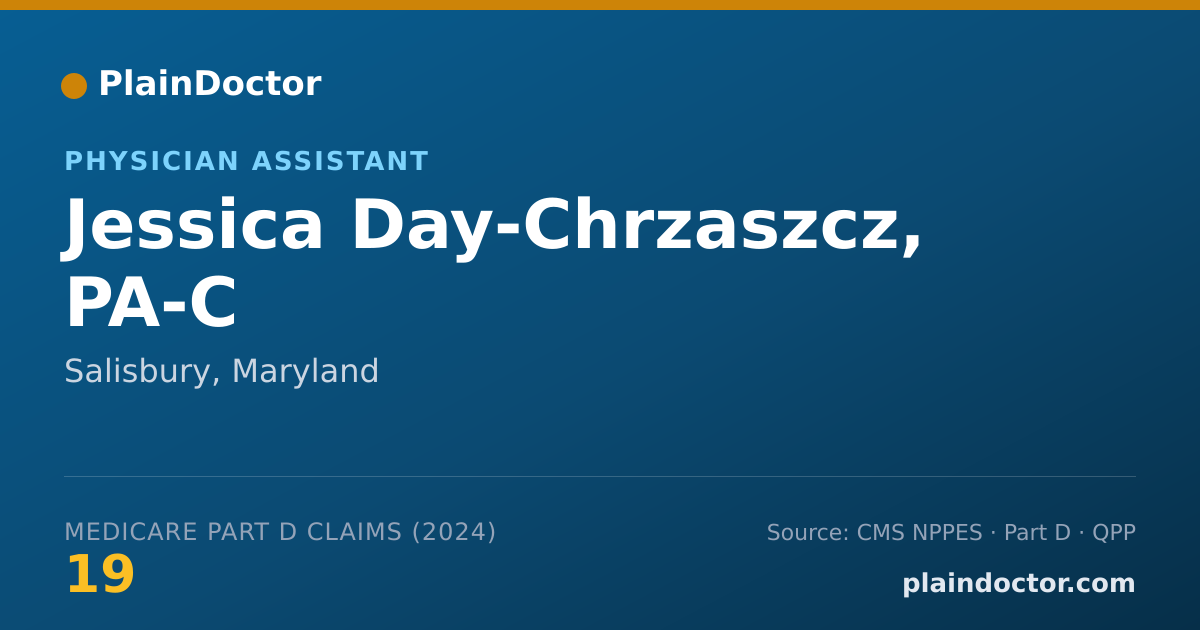 Shareable card for Jessica Day-Chrzaszcz, PA-C - Physician Assistant, Salisbury, MD