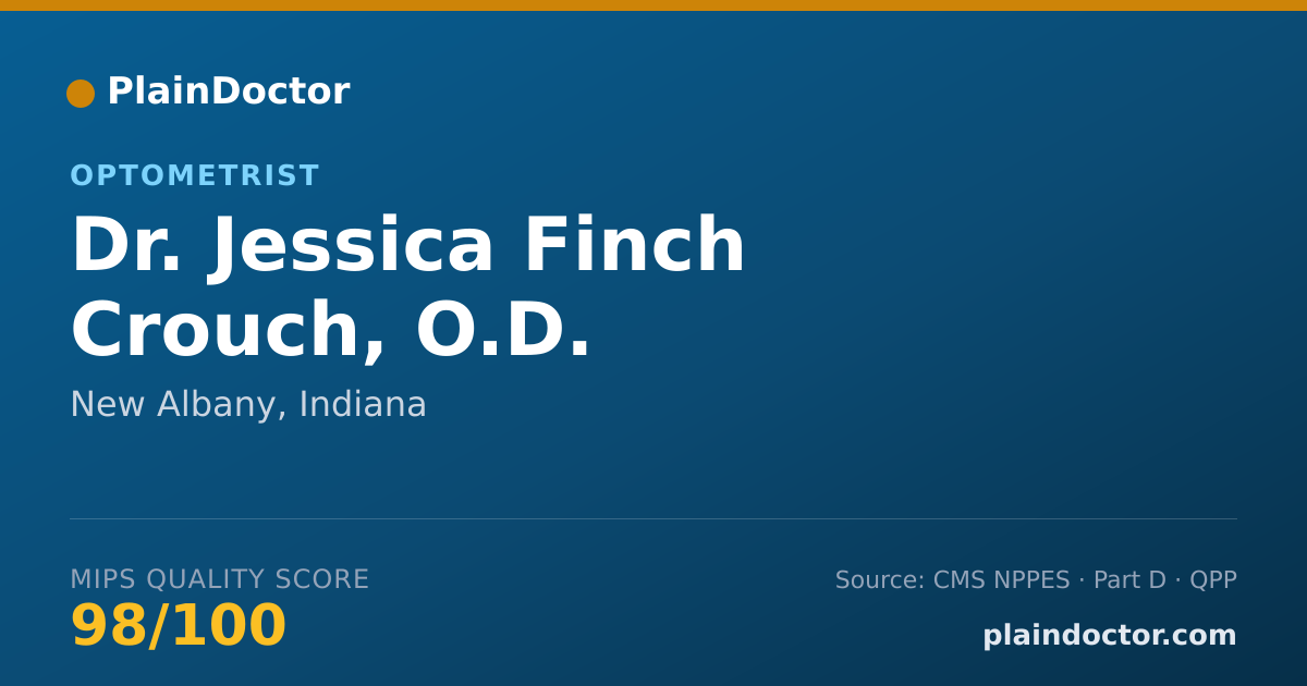 Shareable card for Jessica Finch Crouch, O.D. - Optometrist, New Albany, IN