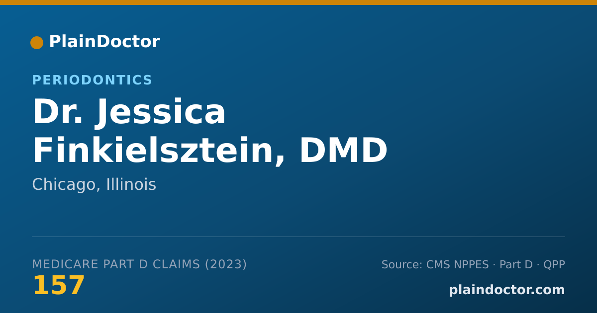 Shareable card for Jessica Finkielsztein, DMD - Periodontics, Chicago, IL
