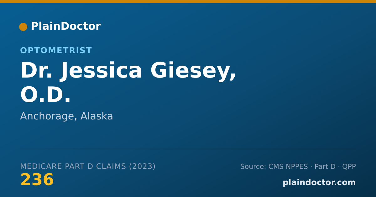 Shareable card for Jessica Giesey, O.D. - Optometrist, Anchorage, AK