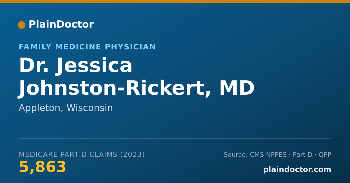Shareable card for Jessica Johnston-Rickert, MD - Family Medicine Physician, Appleton, WI