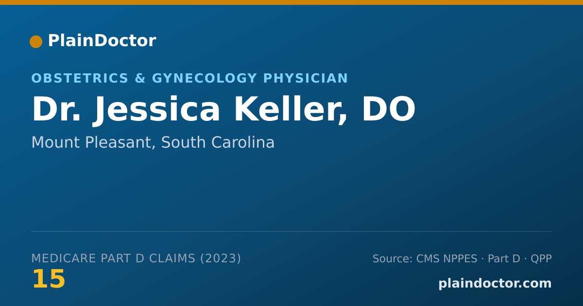 Shareable card for Jessica Keller, DO - Obstetrics & Gynecology Physician, Mount Pleasant, SC