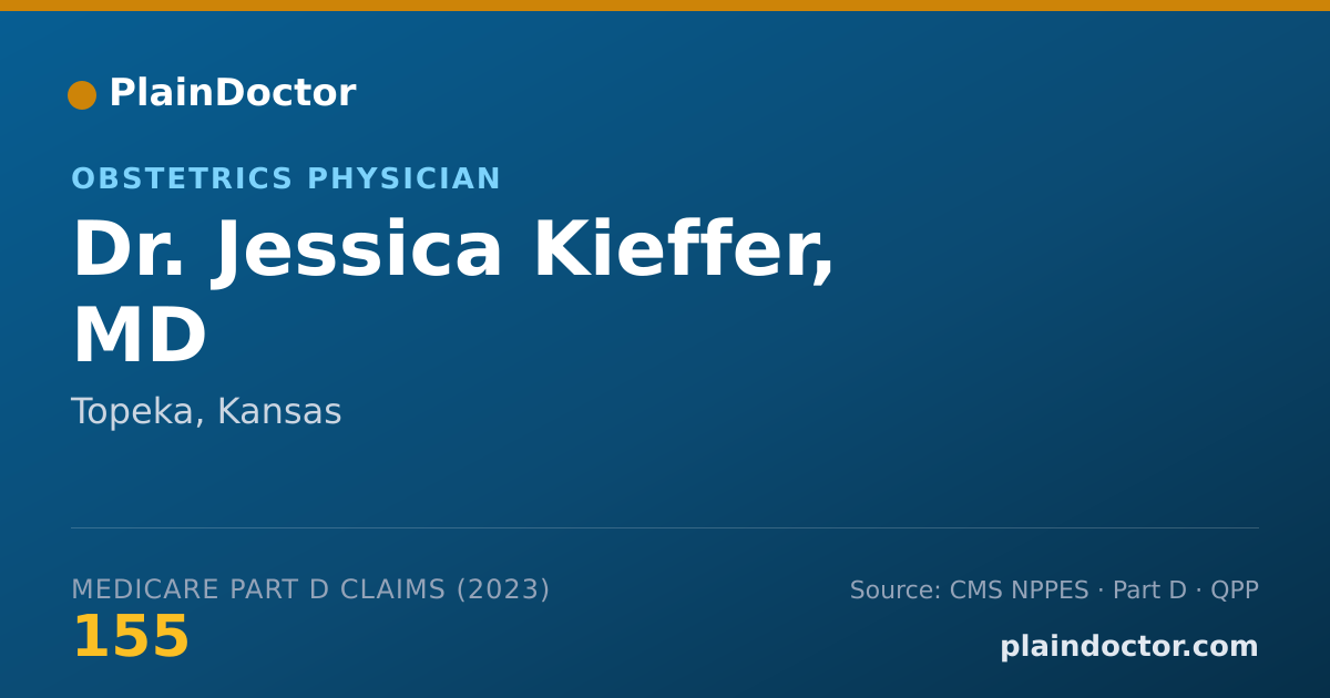 Shareable card for Jessica Kieffer, MD - Obstetrics Physician, Topeka, KS