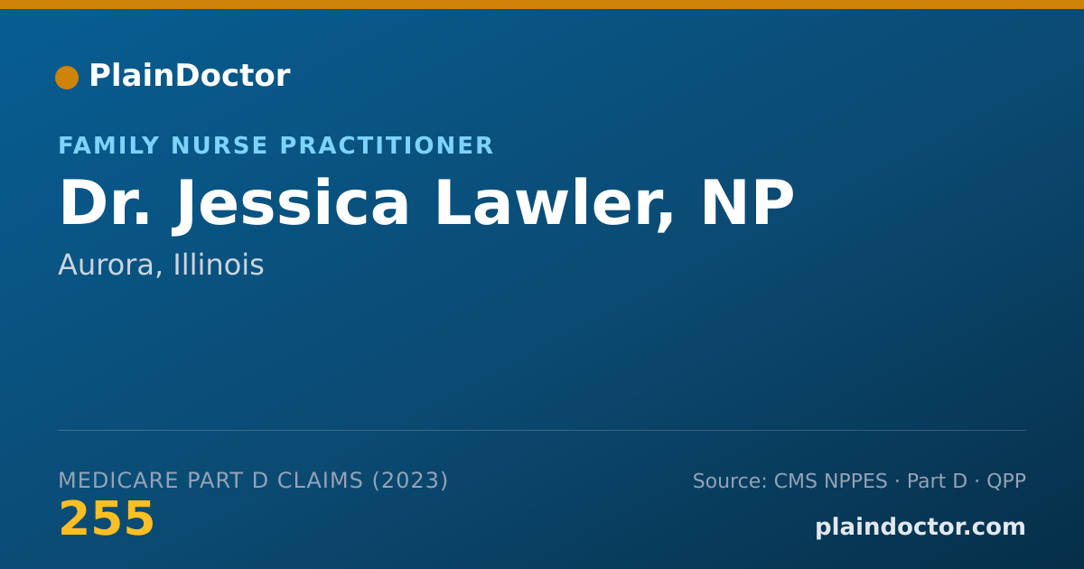 Shareable card for Jessica Lawler, NP - Family Nurse Practitioner, Aurora, IL