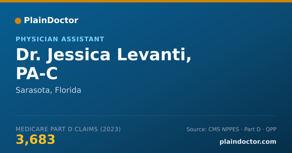 Shareable card for Jessica Levanti, PA-C - Physician Assistant, Sarasota, FL