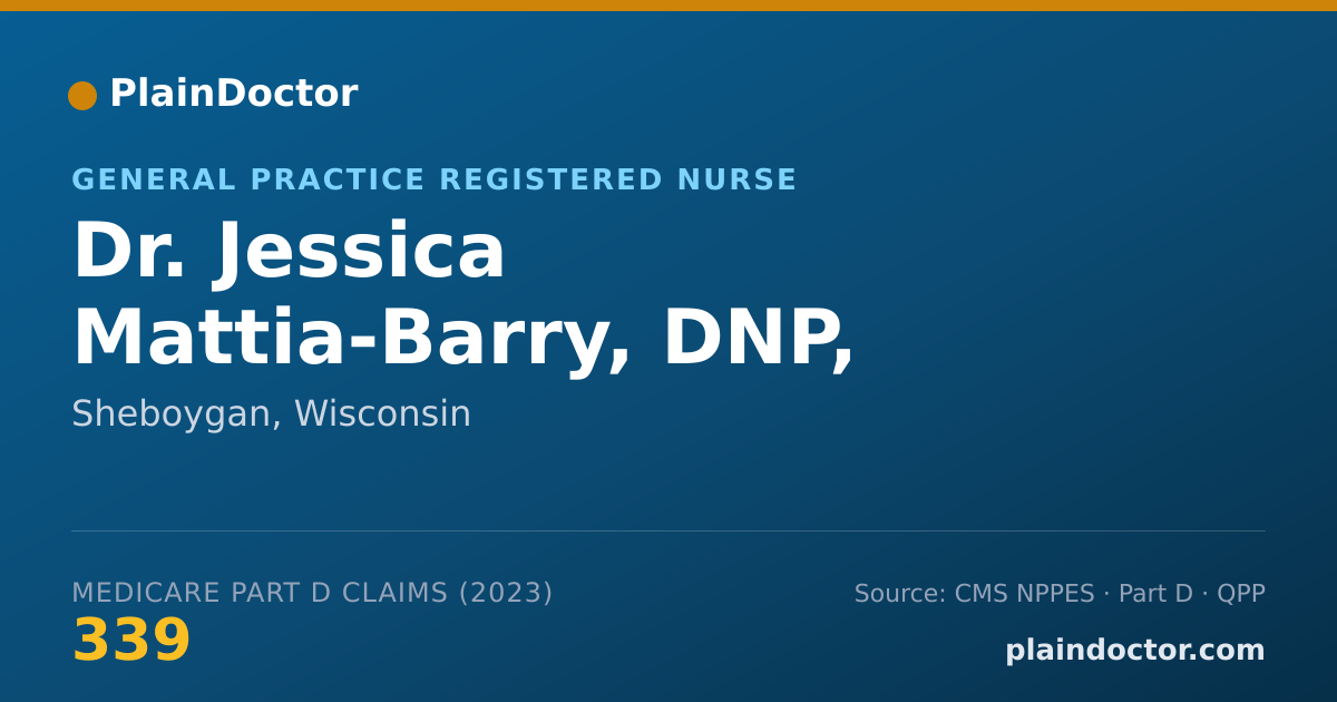 Shareable card for Jessica Mattia-Barry, DNP, FNP-C - General Practice Registered Nurse, Sheboygan, WI