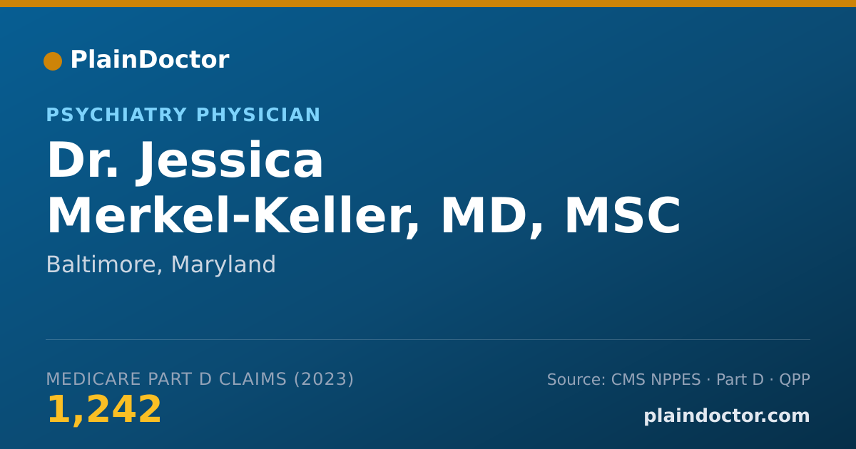 Shareable card for Jessica Merkel-Keller, MD, MSC - Psychiatry Physician, Baltimore, MD