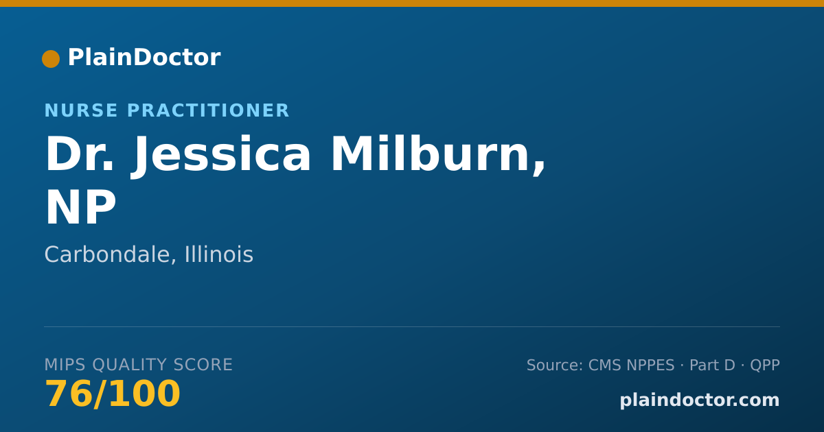 Shareable card for Jessica Milburn, NP - Nurse Practitioner, Carbondale, IL