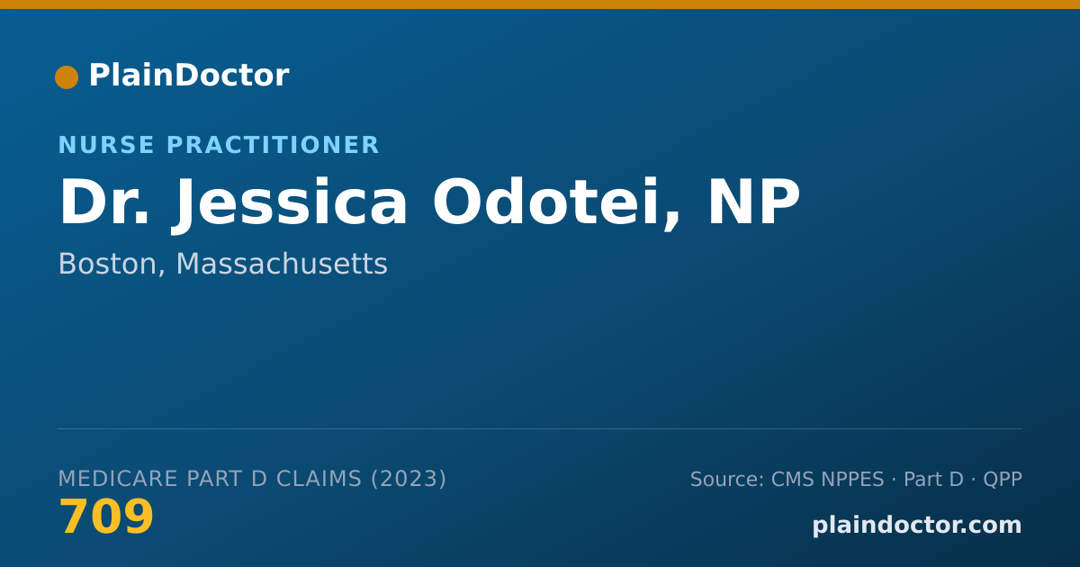 Shareable card for Jessica Odotei, NP - Nurse Practitioner, Boston, MA