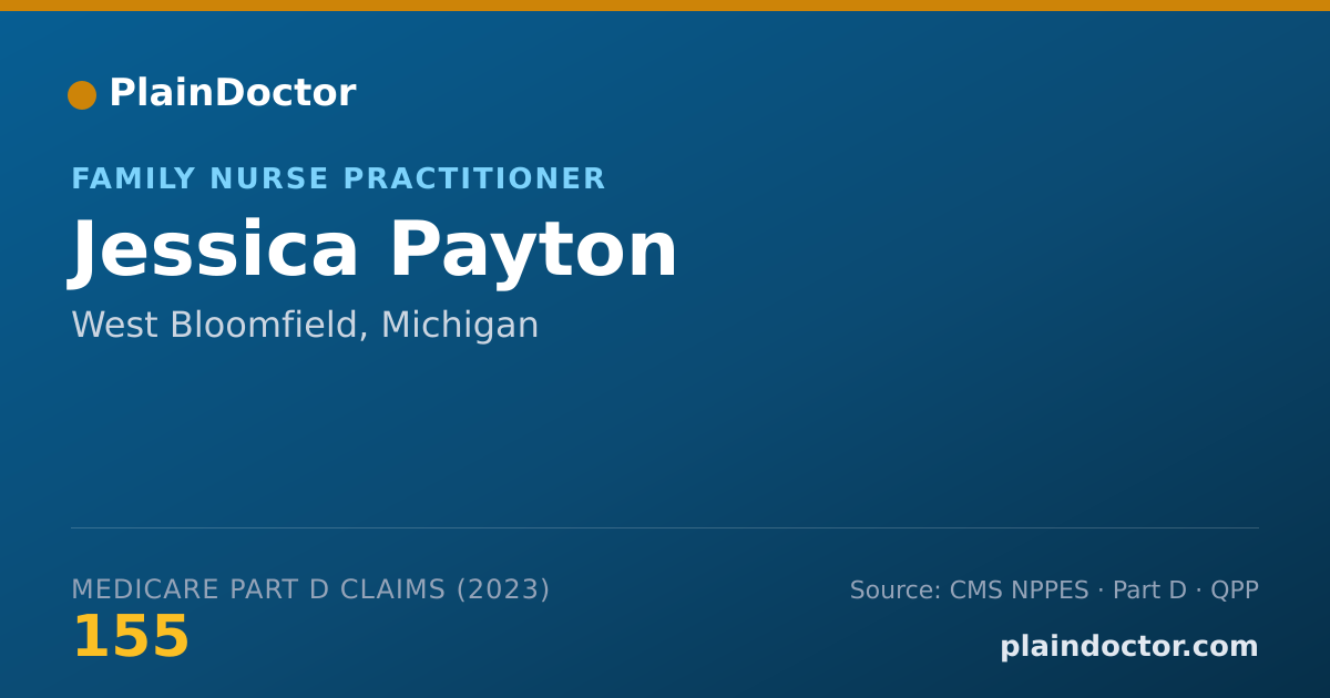 Shareable card for Jessica Payton - Family Nurse Practitioner, West Bloomfield, MI