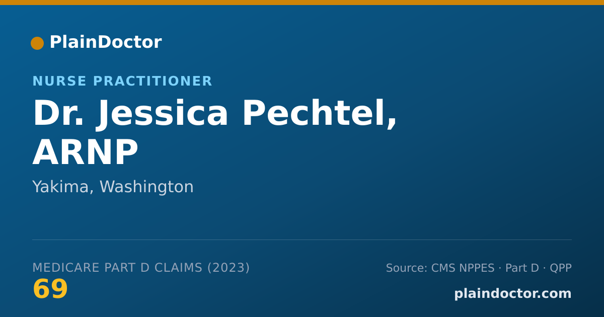 Shareable card for Jessica Pechtel, ARNP - Nurse Practitioner, Yakima, WA