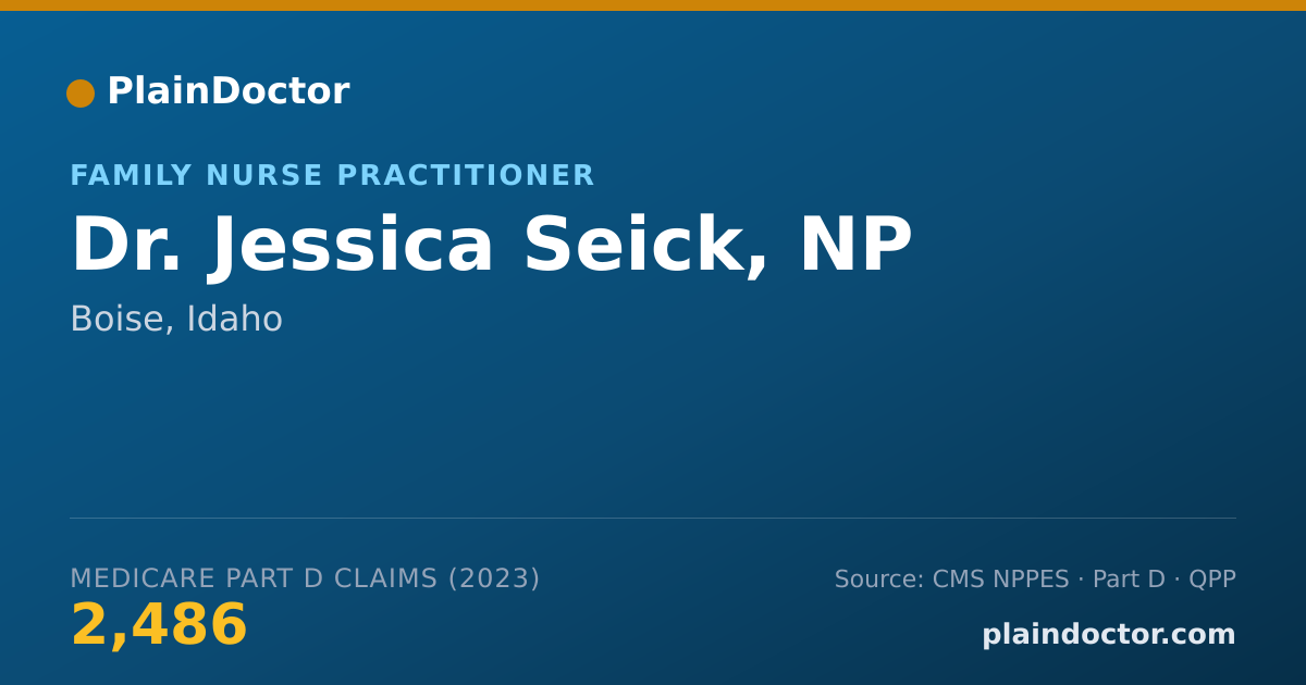 Shareable card for Jessica Seick, NP - Family Nurse Practitioner, Boise, ID