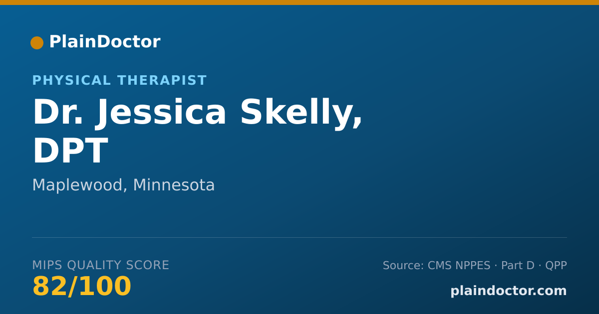 Shareable card for Jessica Skelly, DPT - Physical Therapist, Maplewood, MN
