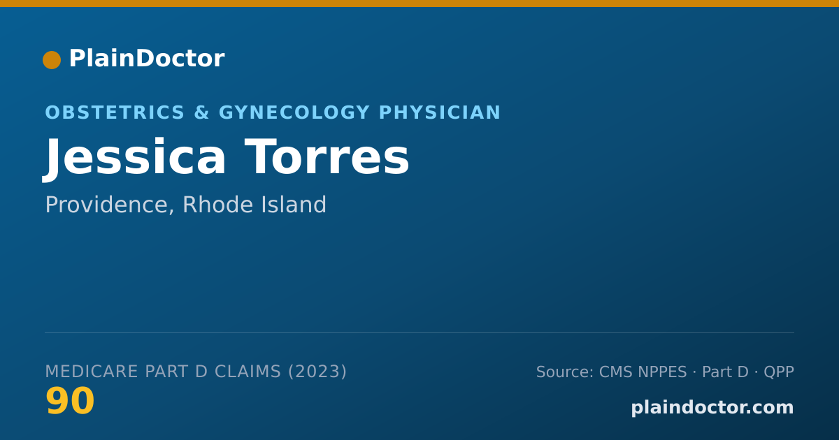 Shareable card for Jessica Torres - Obstetrics & Gynecology Physician, Providence, RI