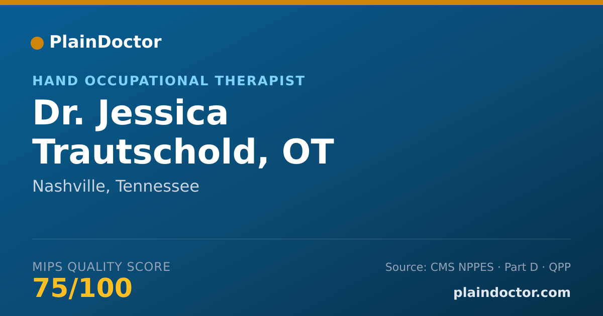 Shareable card for Jessica Trautschold, OT - Hand Occupational Therapist, Nashville, TN