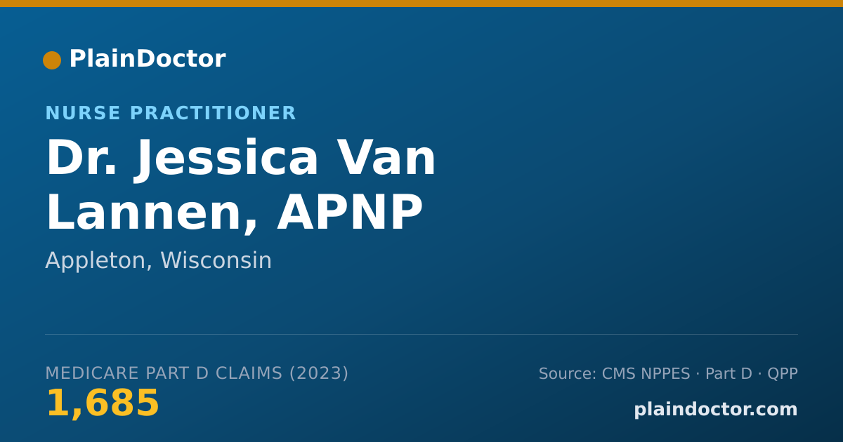 Shareable card for Jessica Van Lannen, APNP - Nurse Practitioner, Appleton, WI