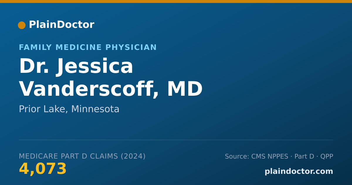 Shareable card for Jessica Vanderscoff, MD - Family Medicine Physician, Prior Lake, MN