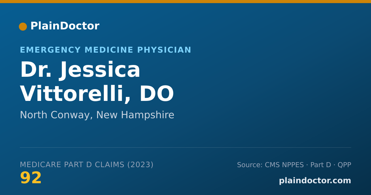 Shareable card for Jessica Vittorelli, DO - Emergency Medicine Physician, North Conway, NH