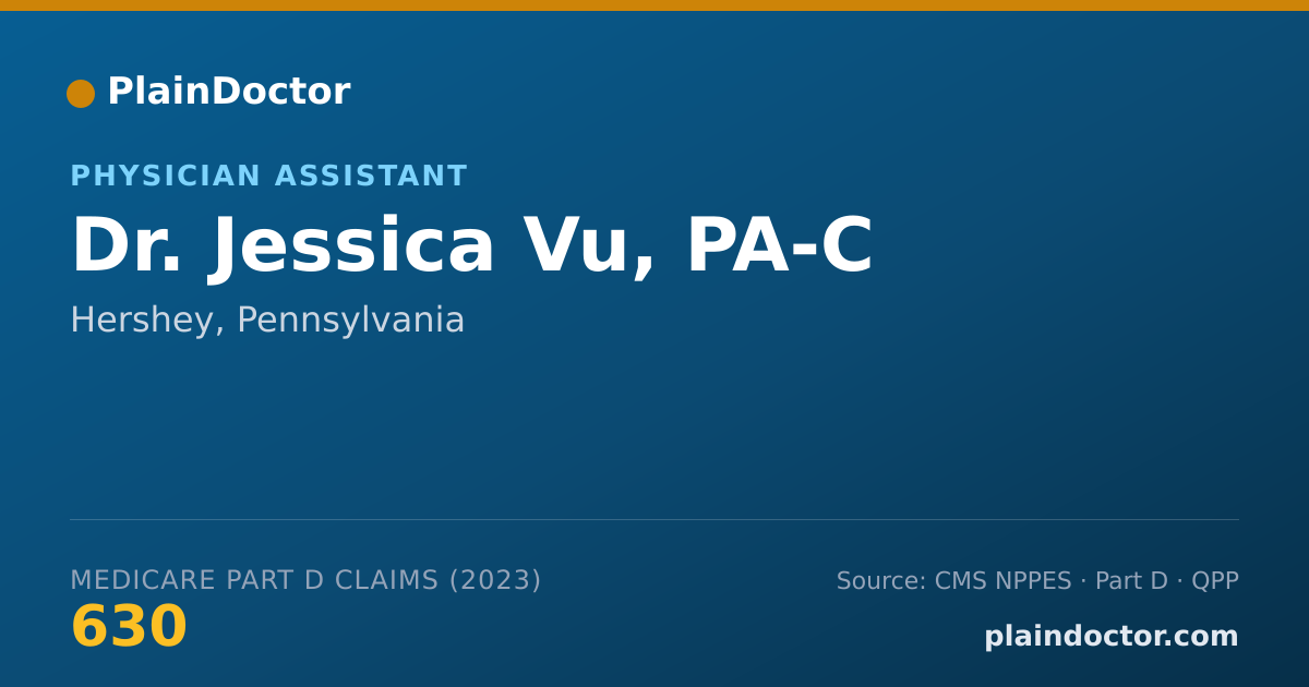 Shareable card for Jessica Vu, PA-C - Physician Assistant, Hershey, PA