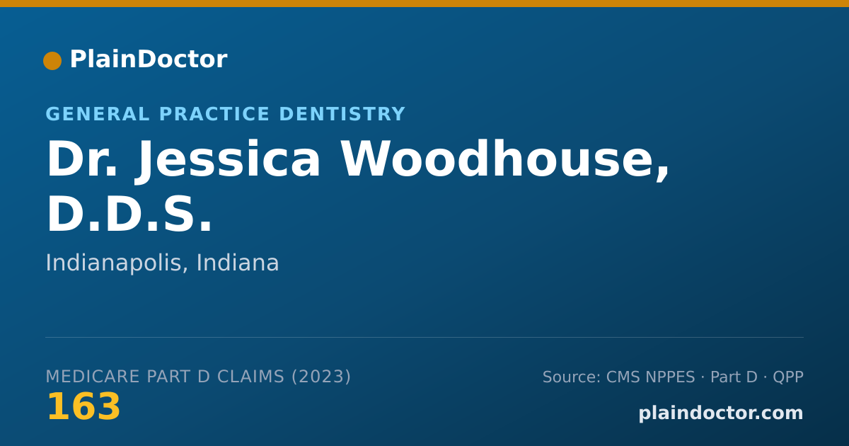 Shareable card for Jessica Woodhouse, D.D.S. - General Practice Dentistry, Indianapolis, IN