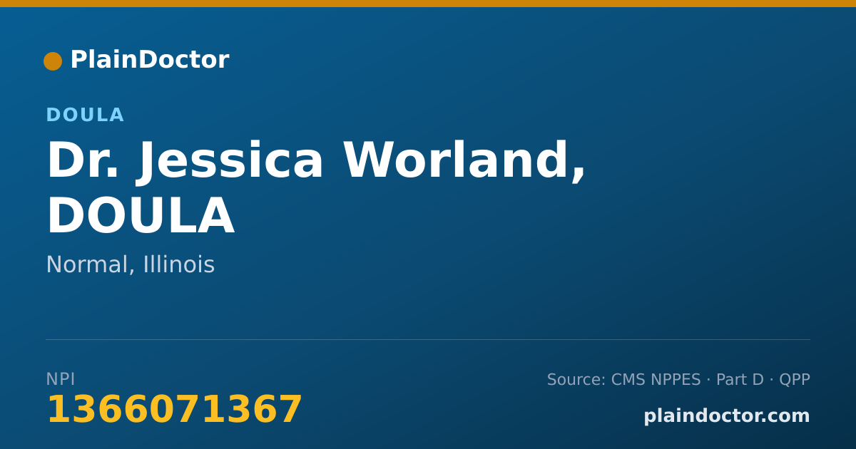 Shareable card for Jessica Worland, DOULA - Doula, Normal, IL