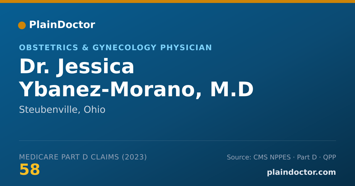 Shareable card for Jessica Ybanez-Morano, M.D - Obstetrics & Gynecology Physician, Steubenville, OH