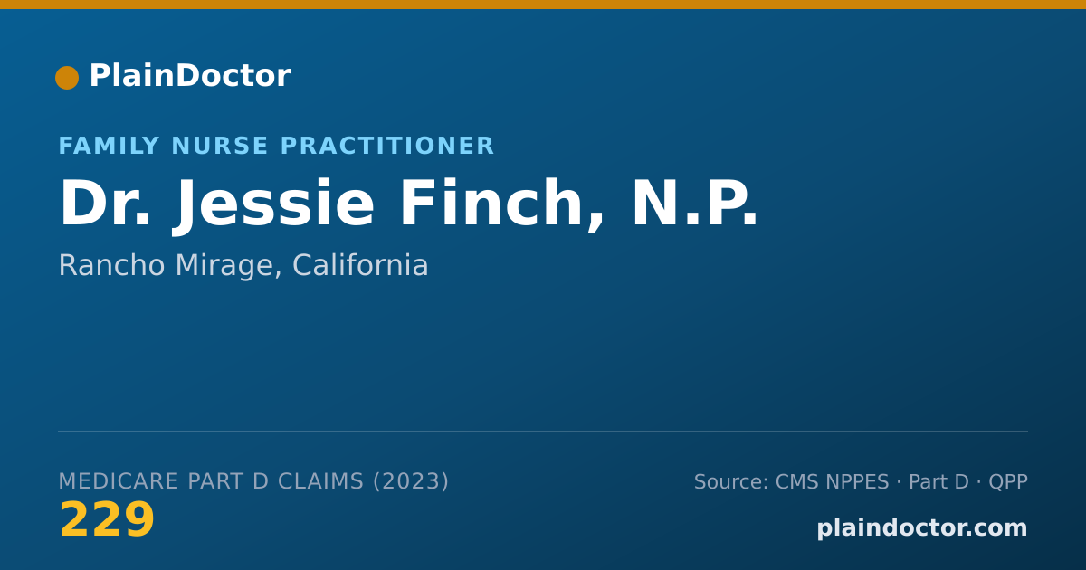 Shareable card for Jessie Finch, N.P. - Family Nurse Practitioner, Rancho Mirage, CA