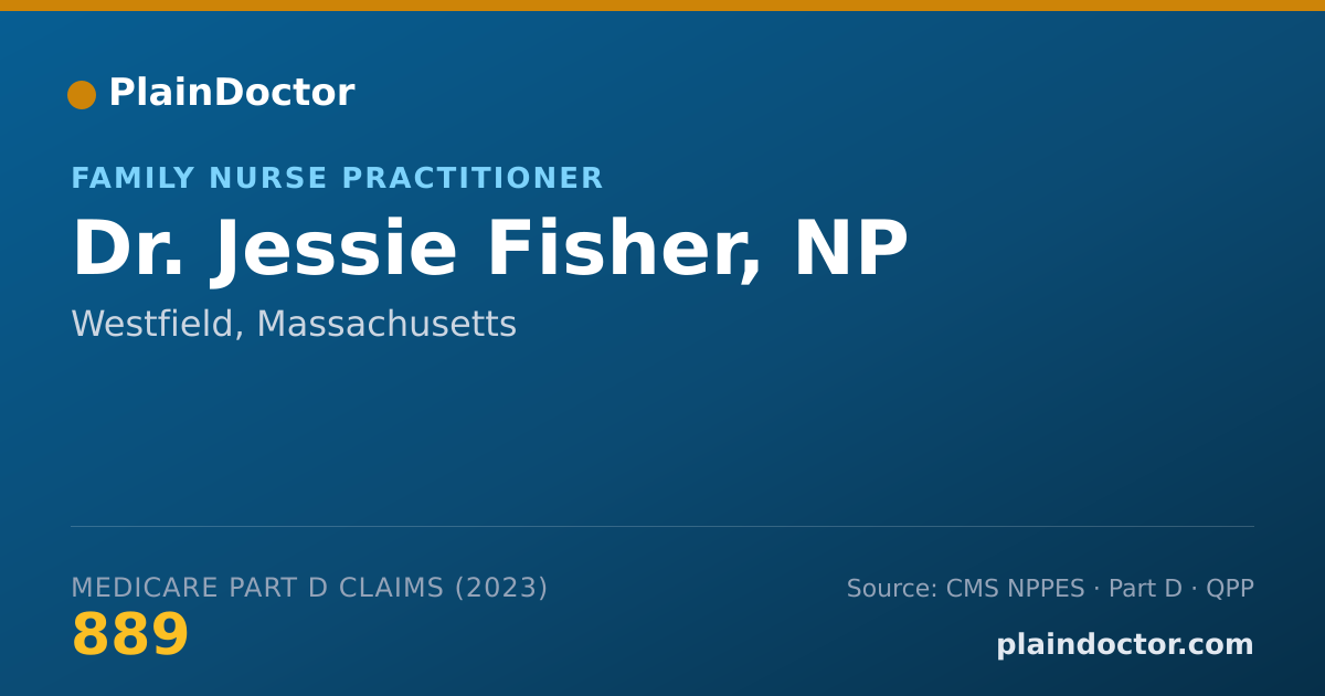 Shareable card for Jessie Fisher, NP - Family Nurse Practitioner, Westfield, MA