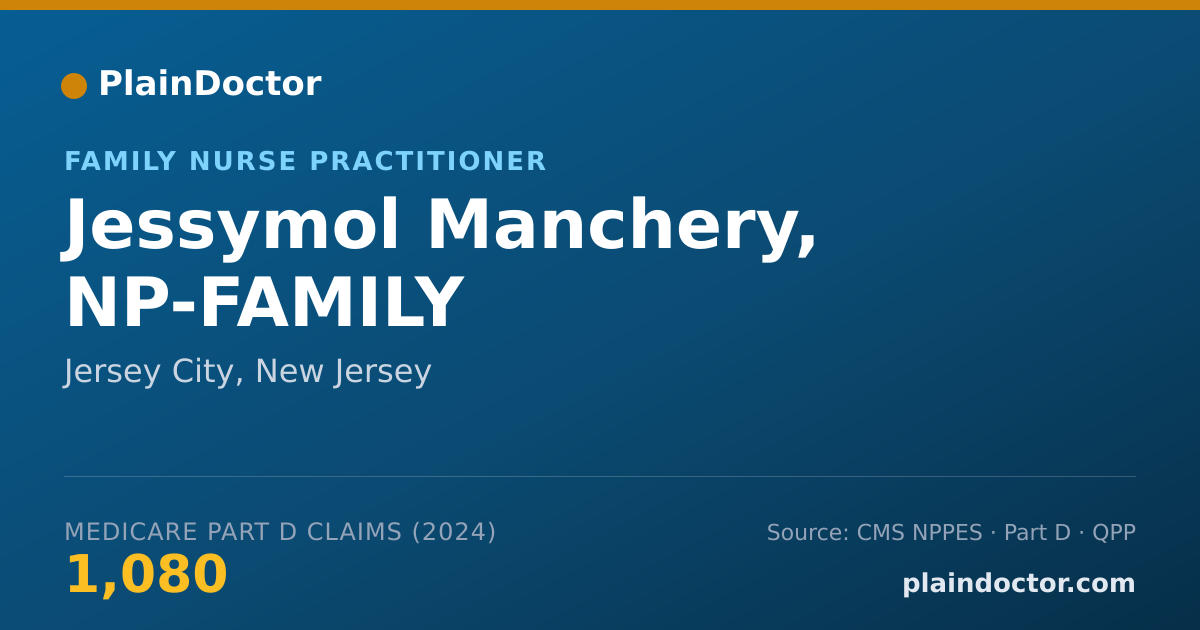 Shareable card for Jessymol Manchery, NP-FAMILY - Family Nurse Practitioner, Jersey City, NJ