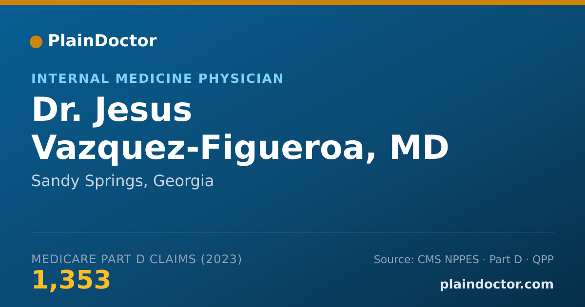 Shareable card for Jesus Vazquez-Figueroa, MD - Internal Medicine Physician, Sandy Springs, GA