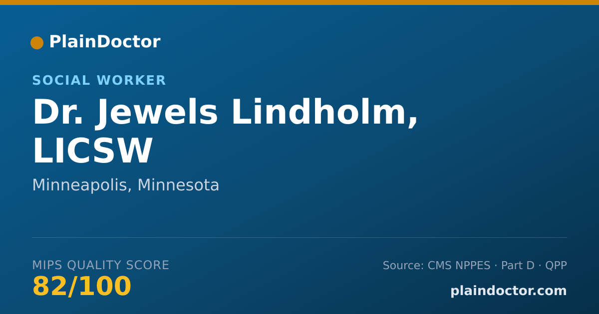 Shareable card for Jewels Lindholm, LICSW - Social Worker, Minneapolis, MN