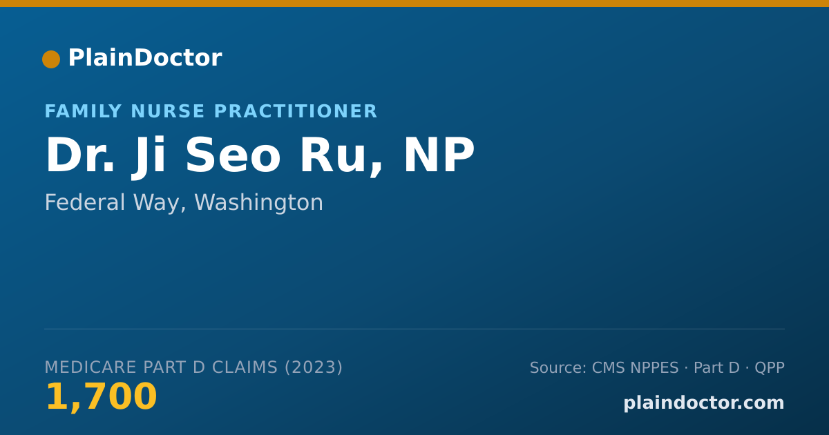 Shareable card for Ji Seo Ru, NP - Family Nurse Practitioner, Federal Way, WA