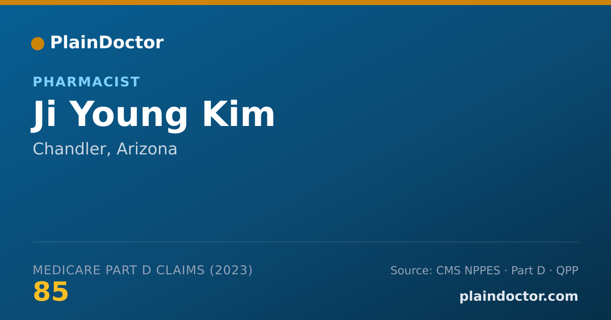 Shareable card for Ji Young Kim - Pharmacist, Chandler, AZ
