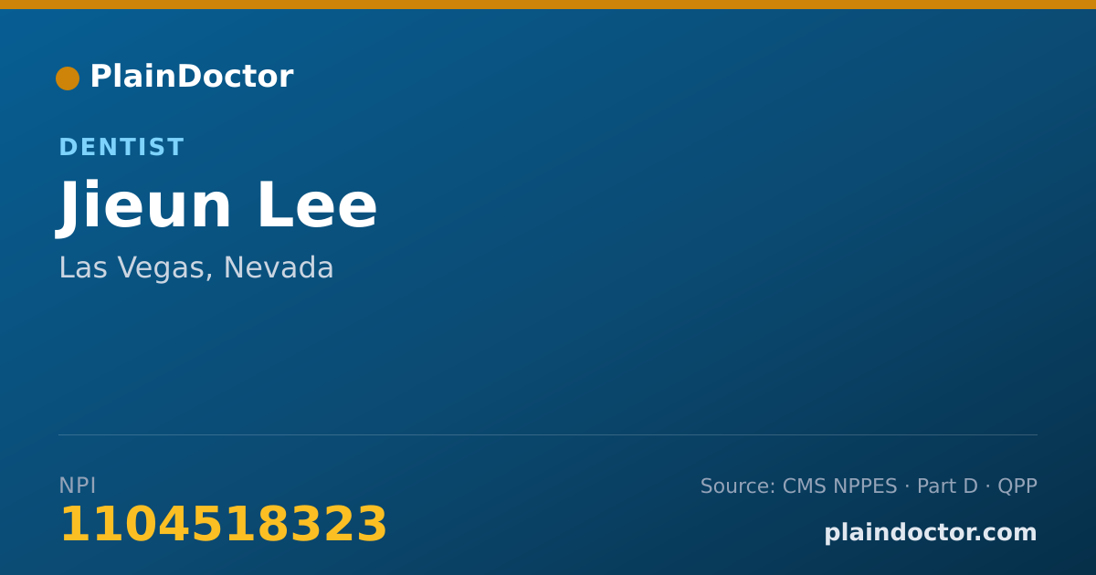 Shareable card for Jieun Lee - Dentist, Las Vegas, NV