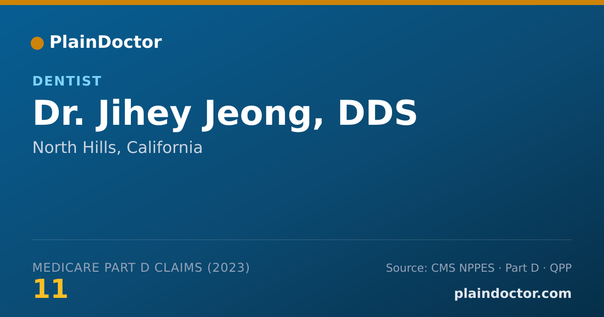 Shareable card for Jihey Jeong, DDS - Dentist, North Hills, CA