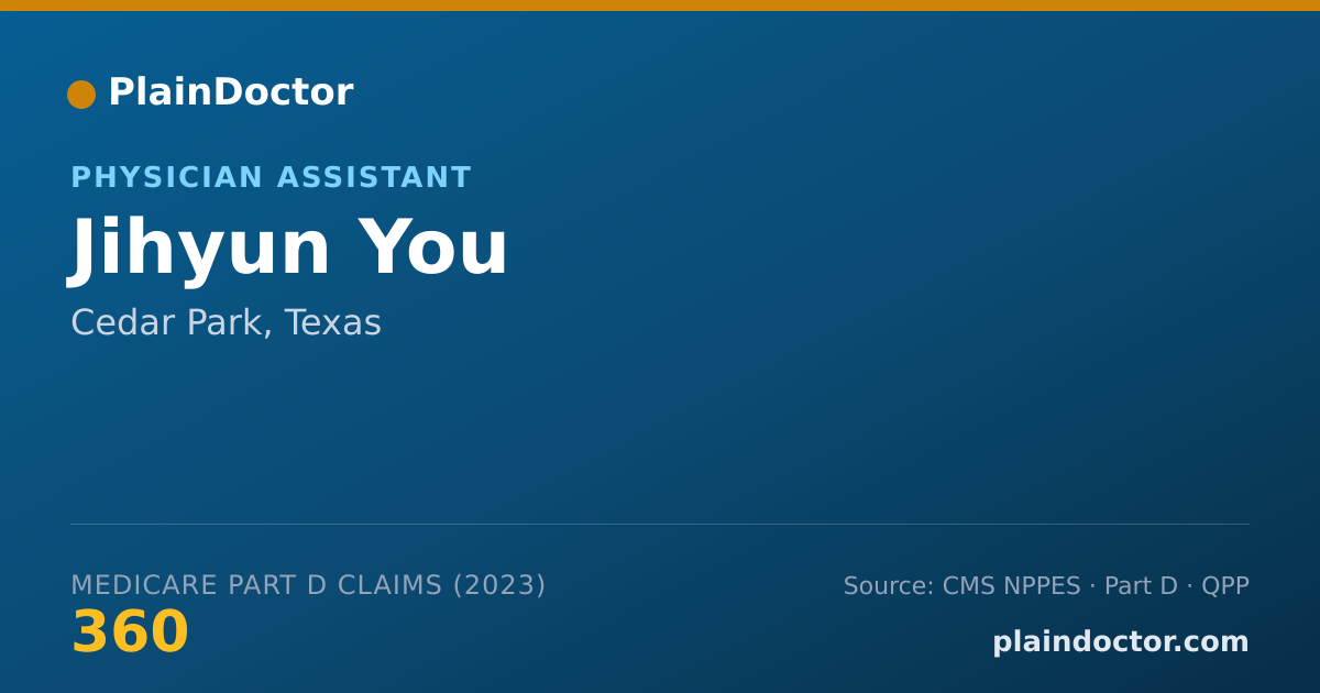 Shareable card for Jihyun You - Physician Assistant, Cedar Park, TX