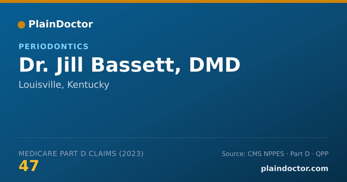 Shareable card for Jill Bassett, DMD - Periodontics, Louisville, KY