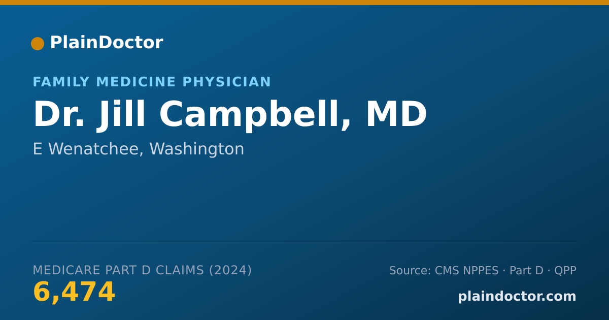 Shareable card for Jill Campbell, MD - Family Medicine Physician, E Wenatchee, WA