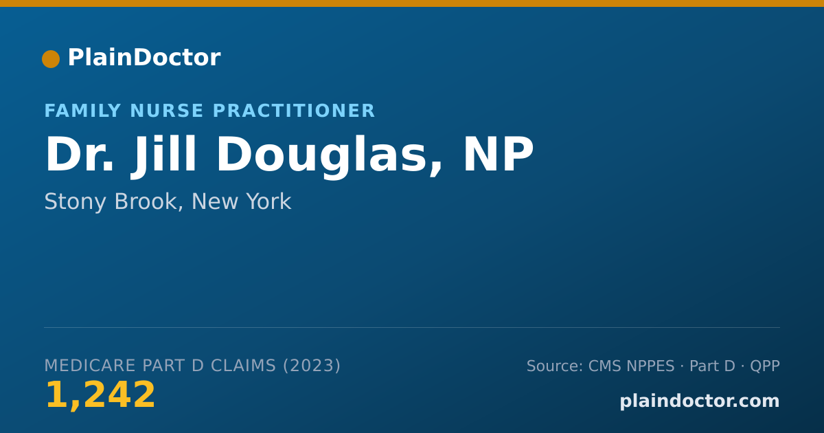 Shareable card for Jill Douglas, NP - Family Nurse Practitioner, Stony Brook, NY
