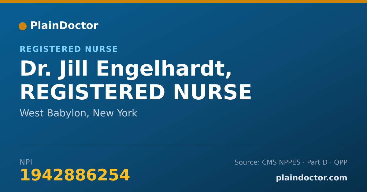 Shareable card for Jill Engelhardt, REGISTERED NURSE - Registered Nurse, West Babylon, NY