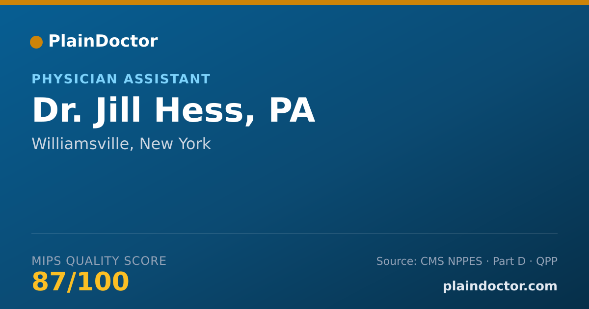 Shareable card for Jill Hess, PA - Physician Assistant, Williamsville, NY