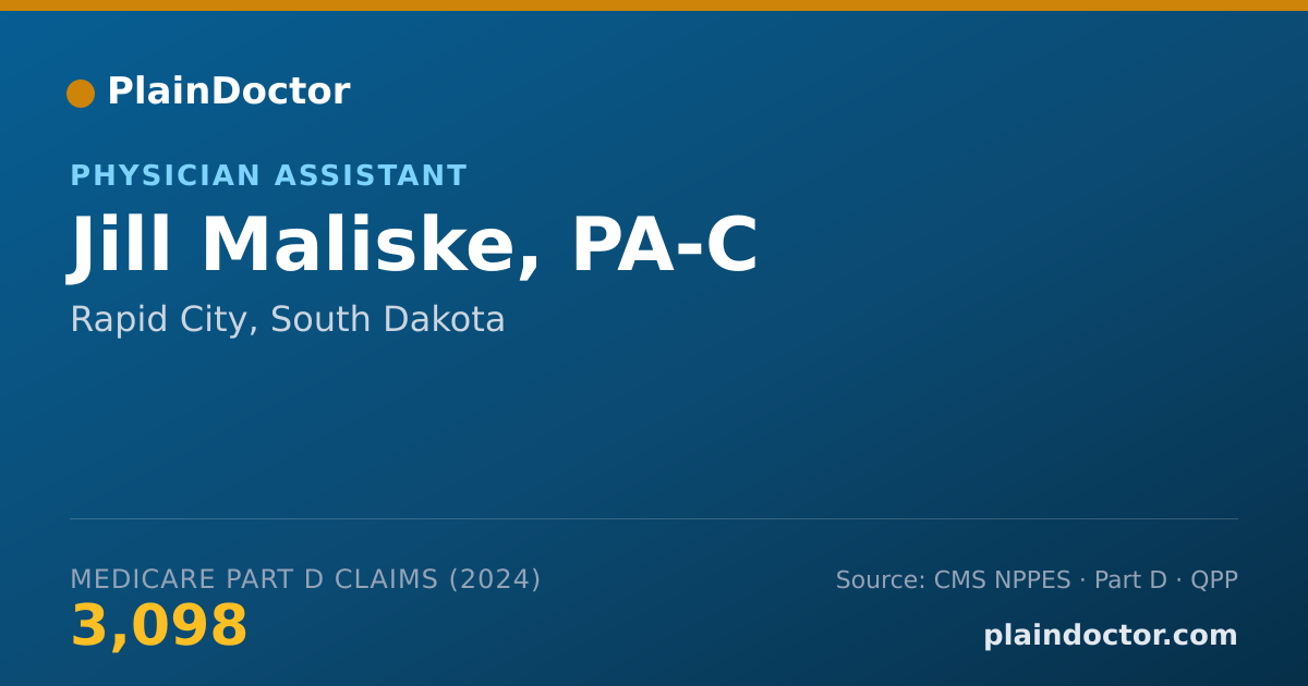 Shareable card for Jill Maliske, PA-C - Physician Assistant, Rapid City, SD