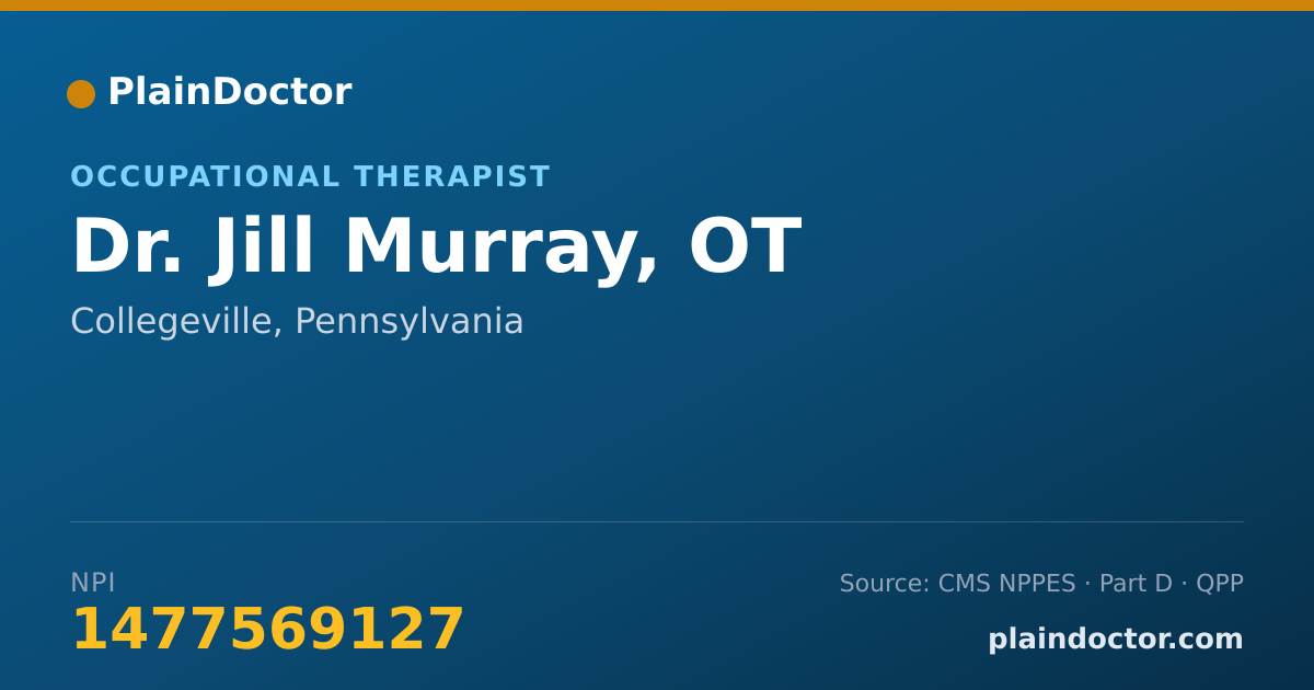 Shareable card for Jill Murray, OT - Occupational Therapist, Collegeville, PA