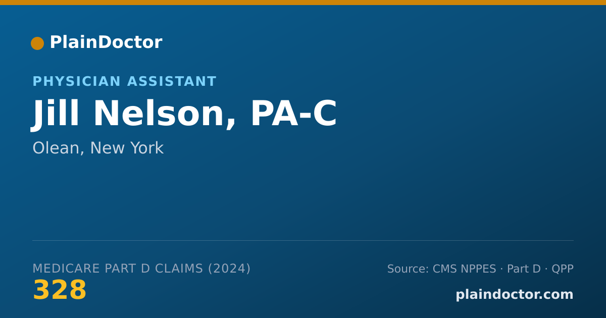 Shareable card for Jill Nelson, PA-C - Physician Assistant, Olean, NY